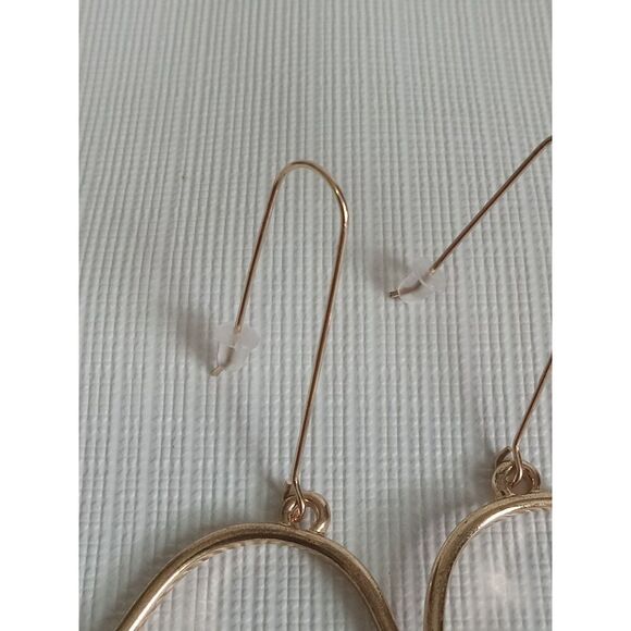 Gold Toned Women's Breast Lightweight Metal Chest Dangle Style Fashion Earrings - Picture 7 of 9